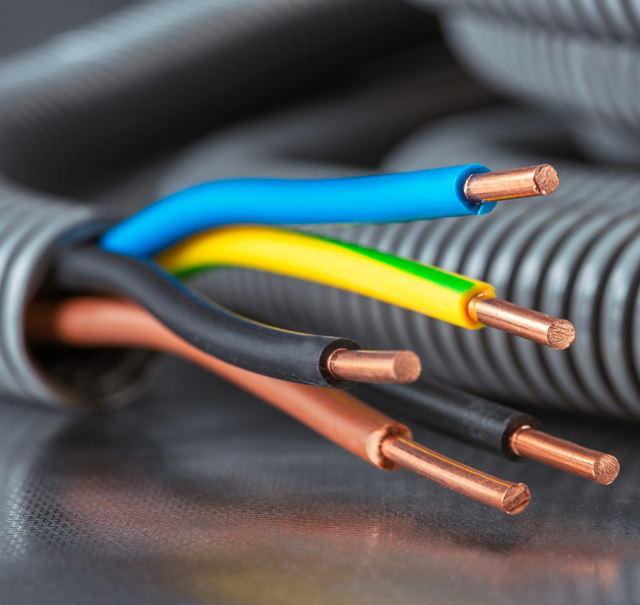 Corrugated Tube Electric Conduit Pipe with Copper Power Supply I